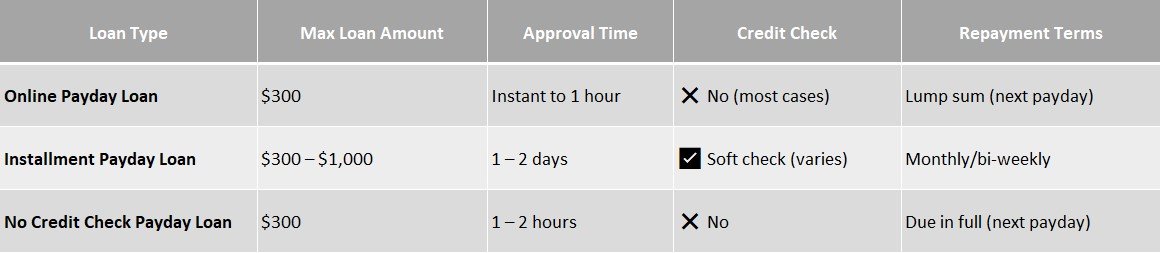 $300 payday loan online