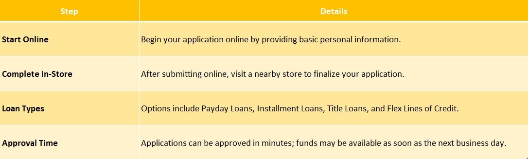 check into cash application