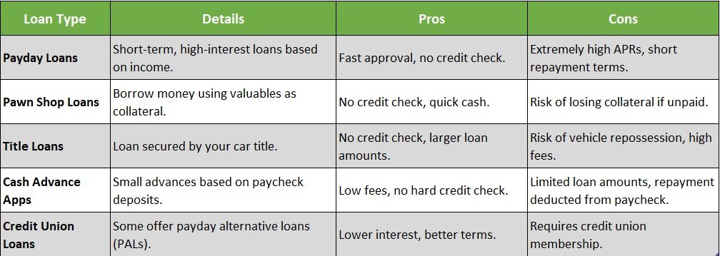 Emergency Loans Without a Credit Check