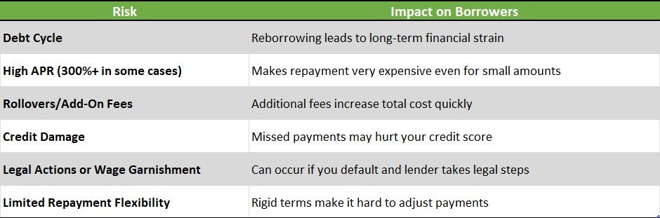 High-Interest Payday Loans Risks