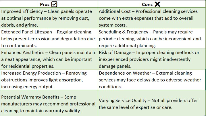 Solar Panel Cleaning Service