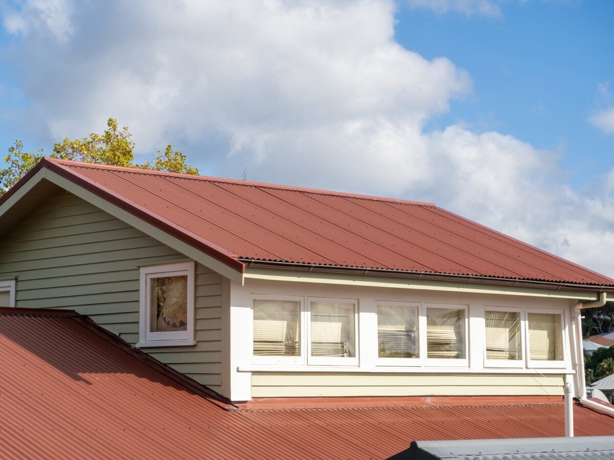 House loft with metal roof