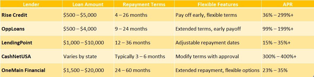 Payday loans with flexible repayment options