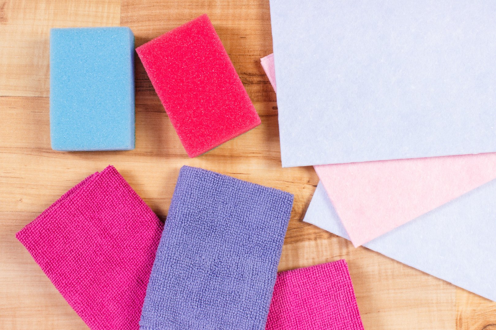 Accessories using for cleaning home, household duties concept