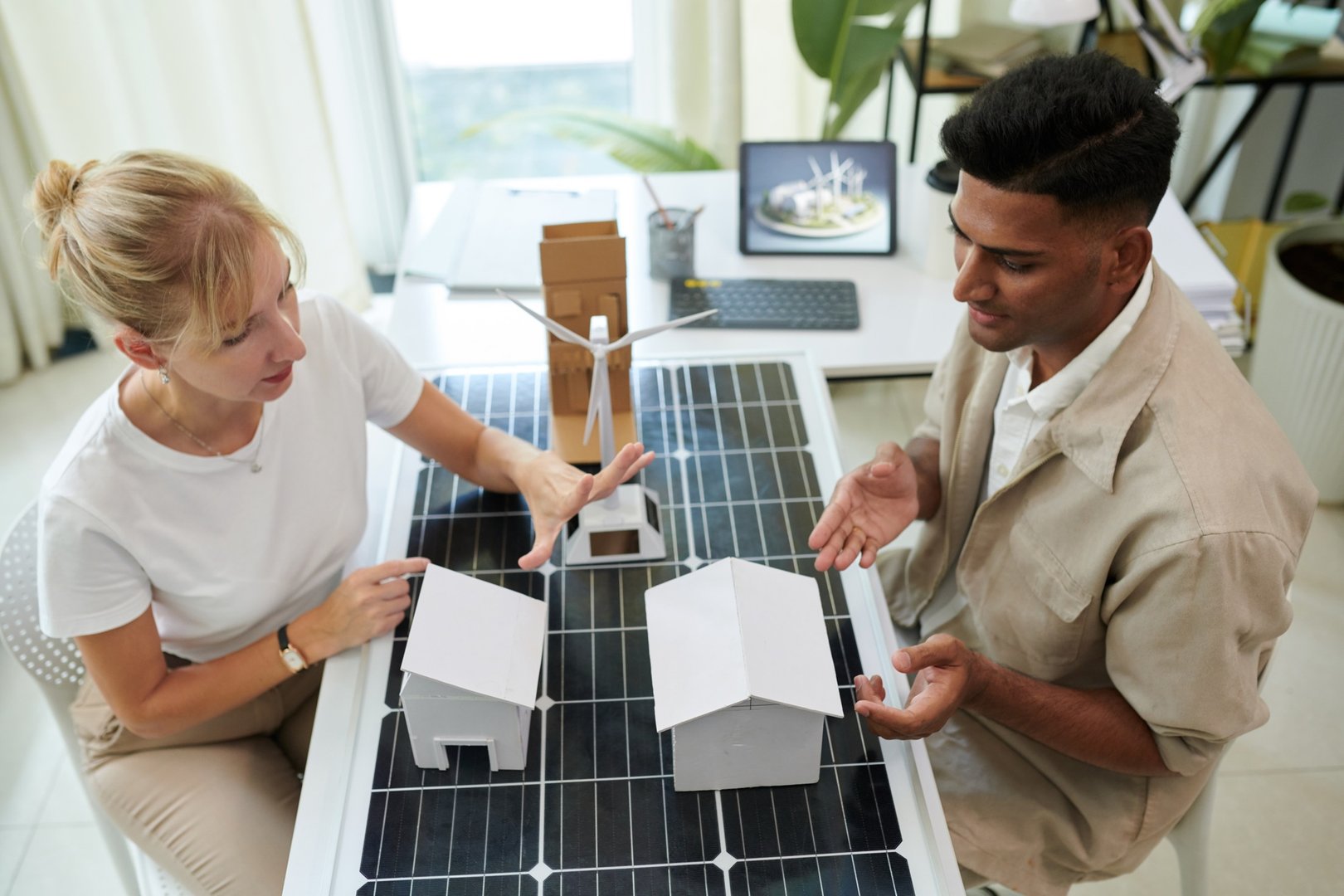 Solar panel battery box