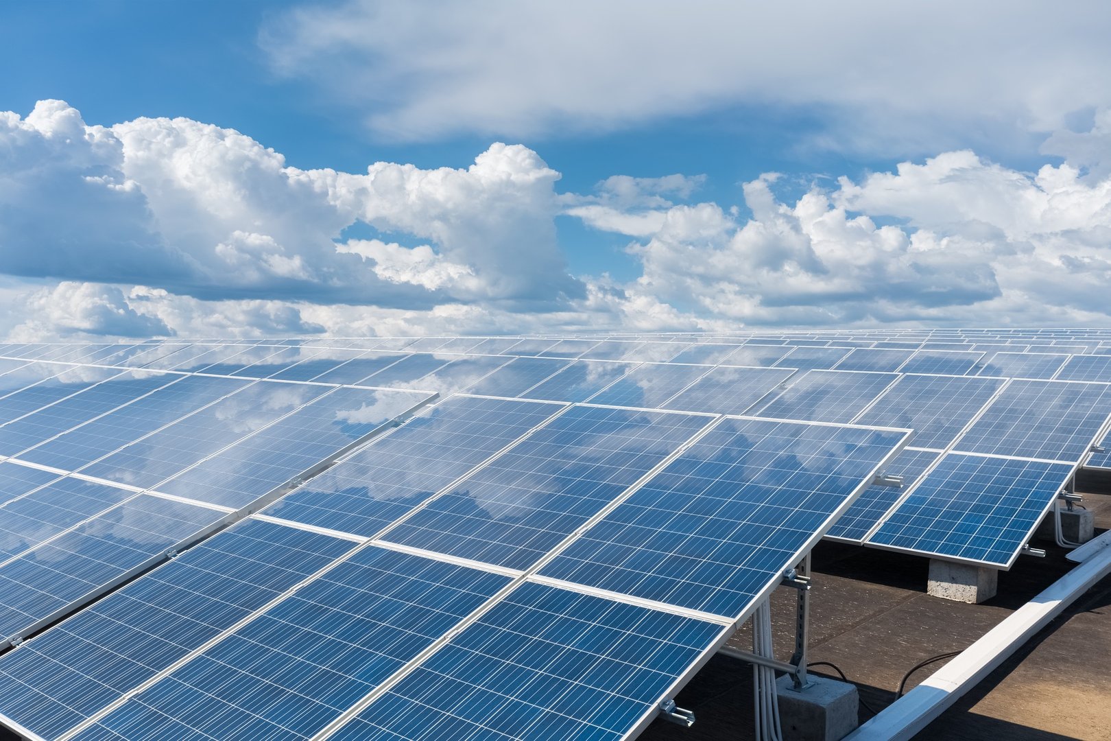 Solar panels on walls