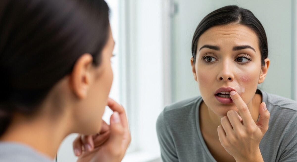 aids symptoms in mouth