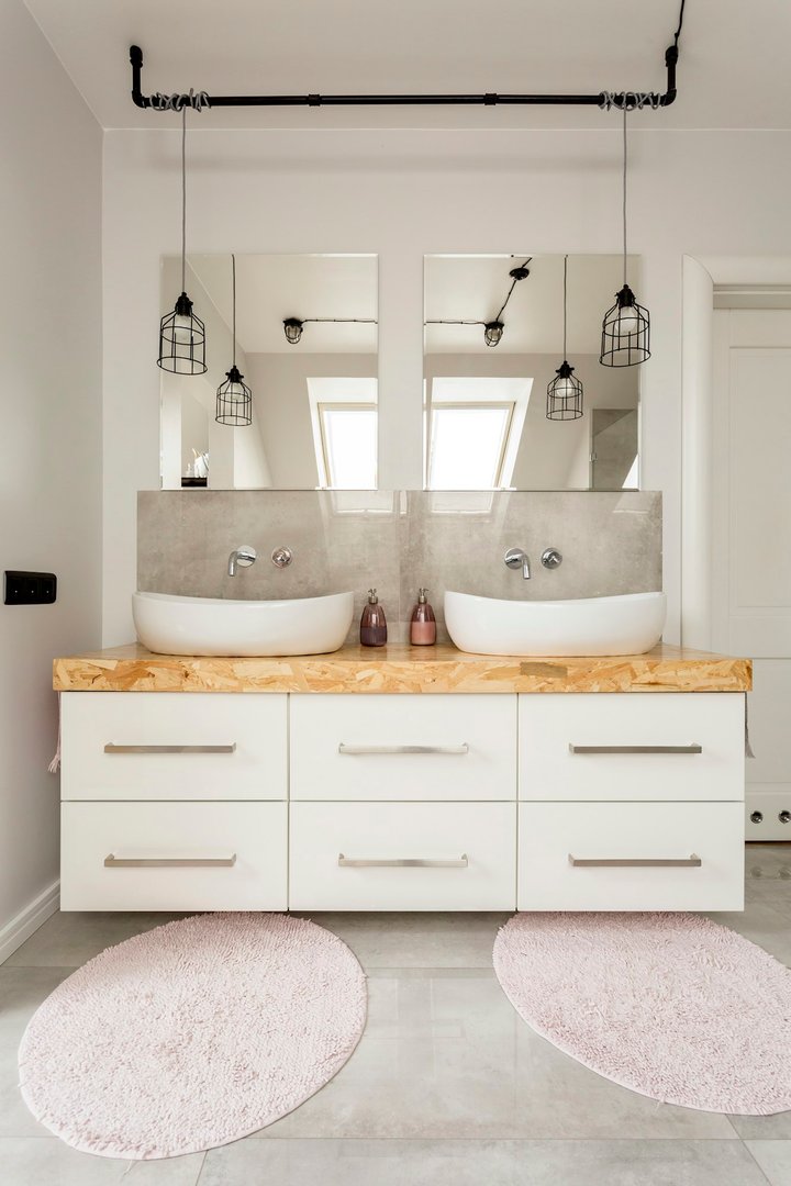 bathroom sink and cabinet