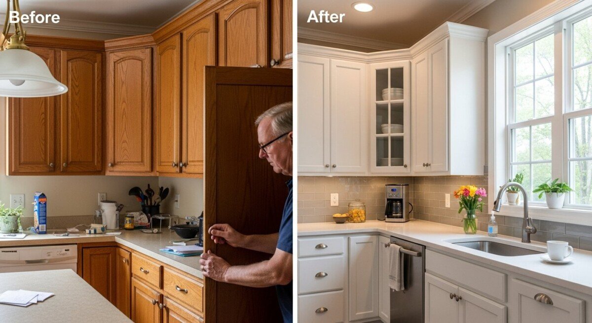 before and after remodeling