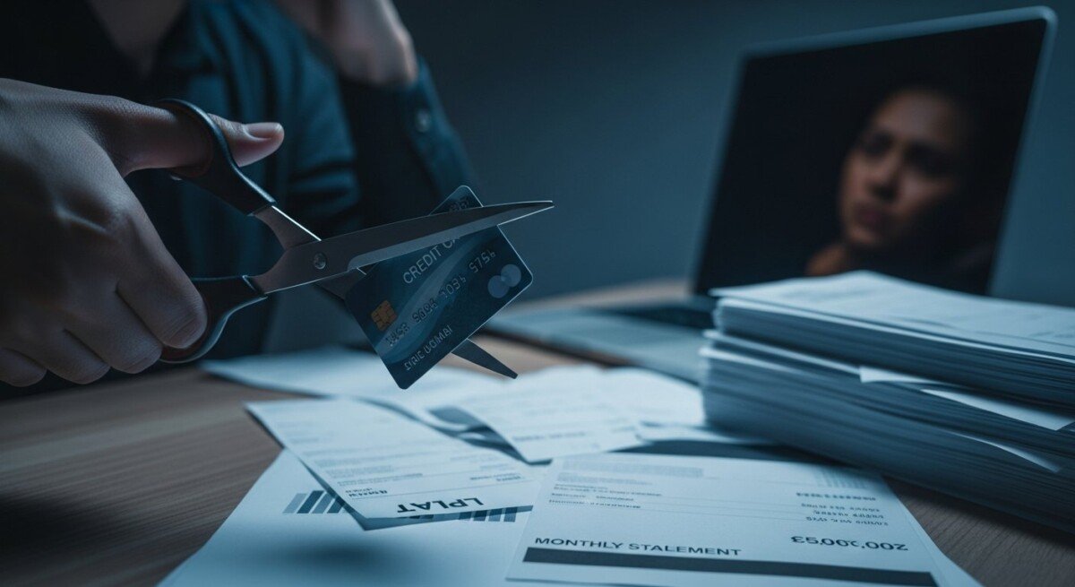 What happens if you close a credit card with debt