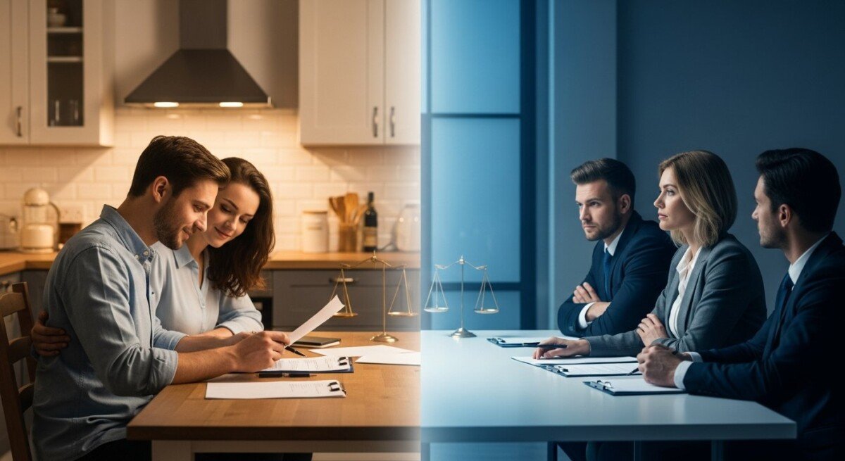 What is the difference between contested and uncontested divorce