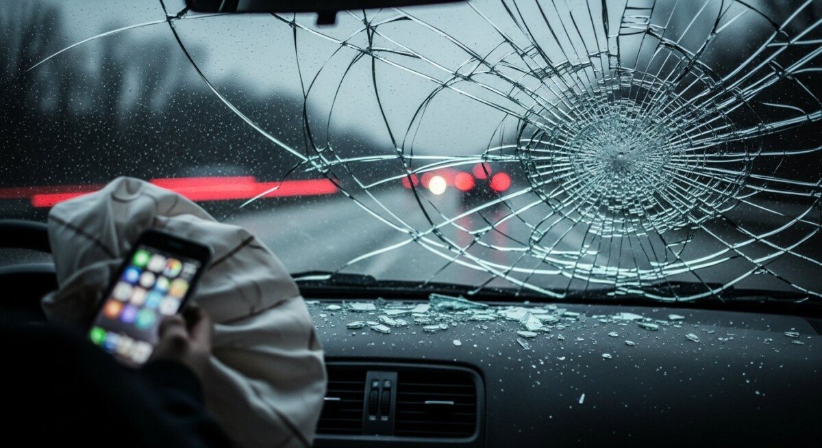 What happens if a distracted driver caused crash in Illinois?