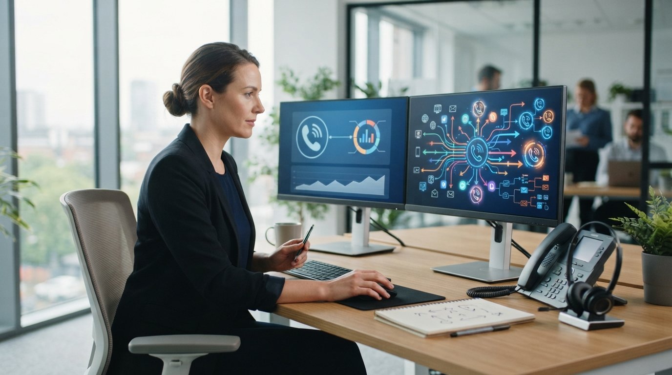Marketing analyst comparing two call tracking dashboards, one with a single static phone number and one with a rotating…