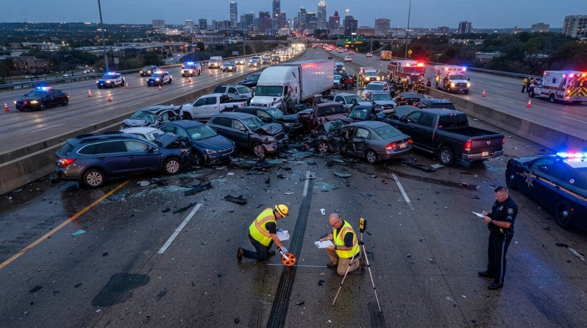 how chain reaction accidents are analyzed