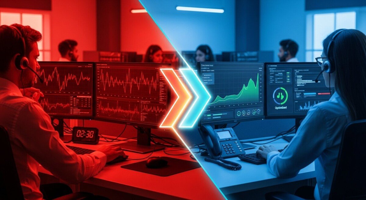 Dynamic bidding is optimized for high-volume call centers in peak hours