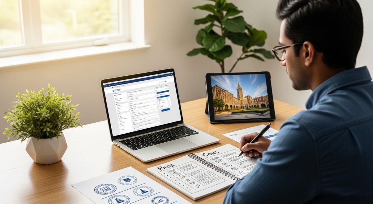 Building a Shortlist of Online Colleges