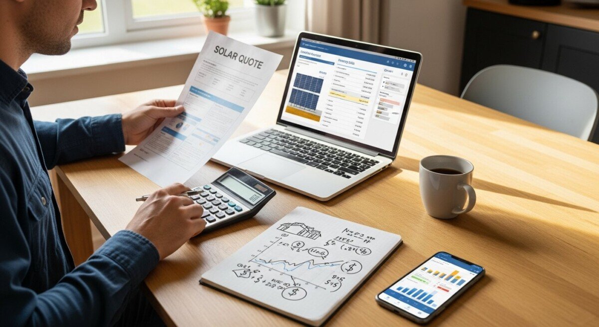 how to calculate savings from solar quotes