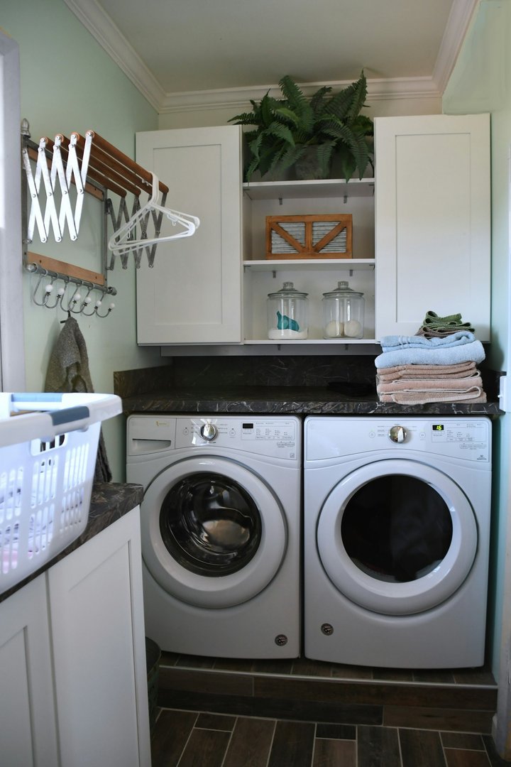 laundry sink with cabinet