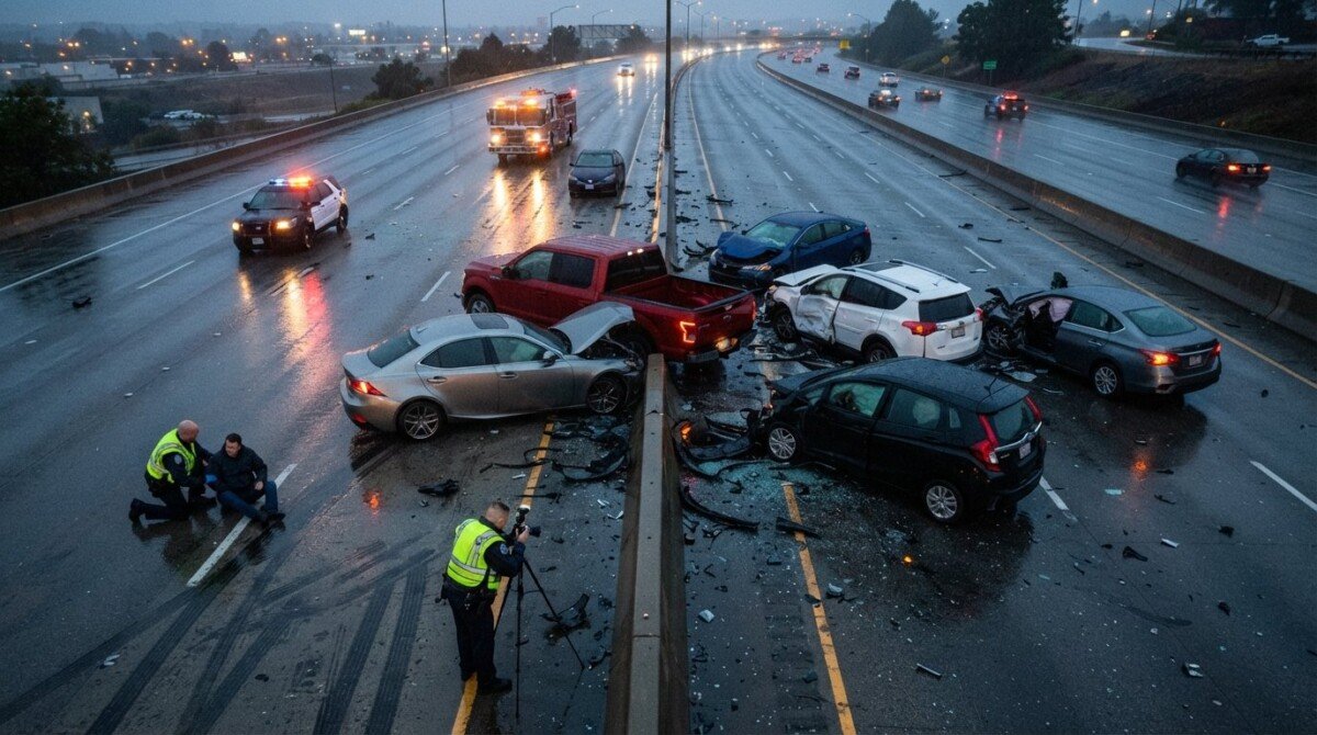 what happens if accident involves multiple parties and vehicles