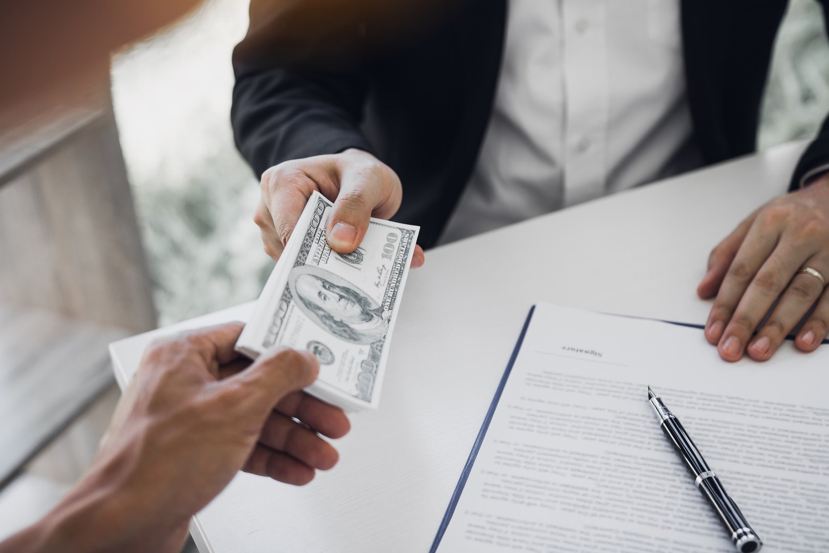 Entrepreneurs are receiving money