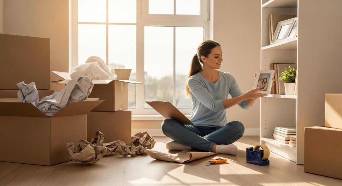 post-move unpacking checklist settling into new home