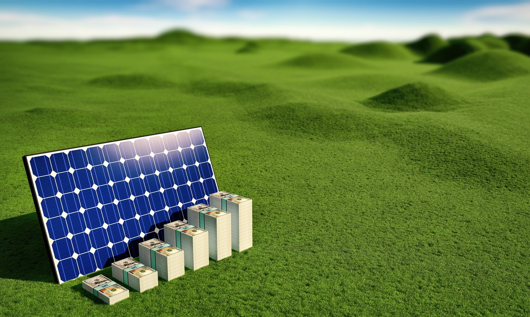 Renewable energy from solar power plants