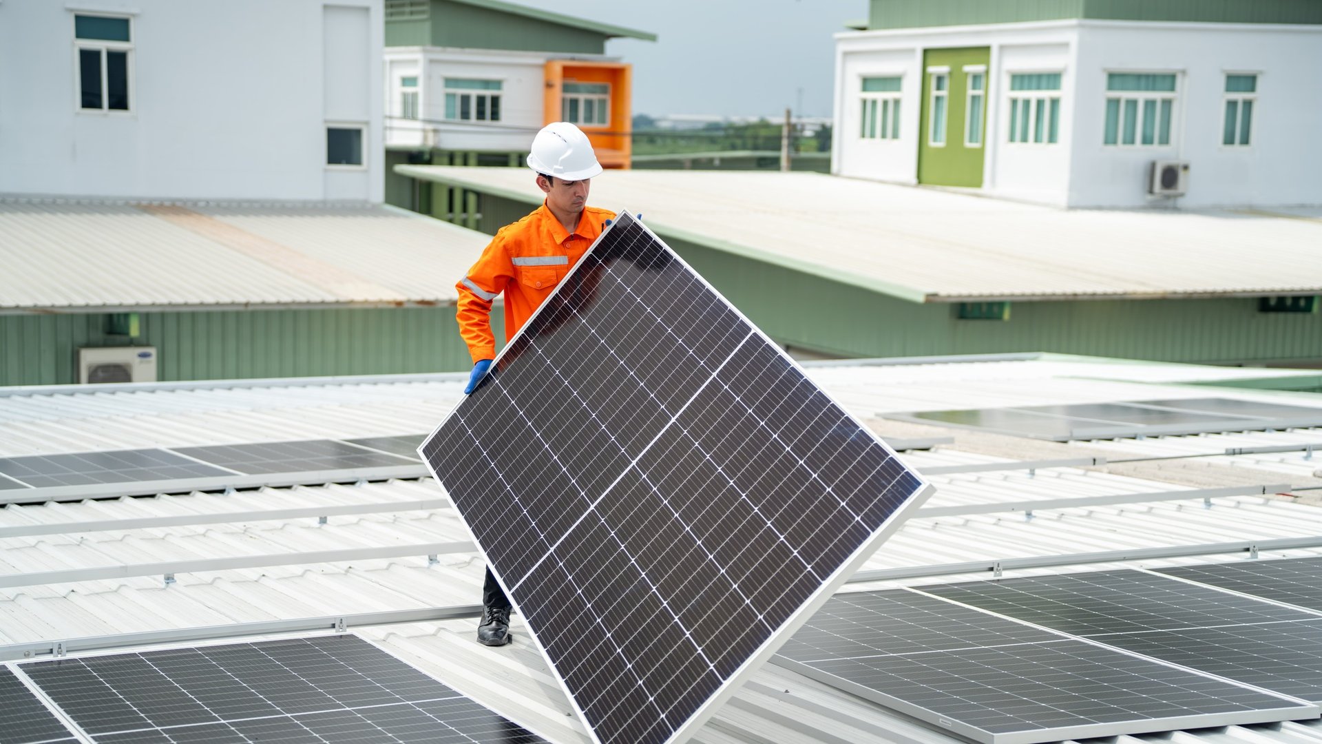 Solar panel squeegee