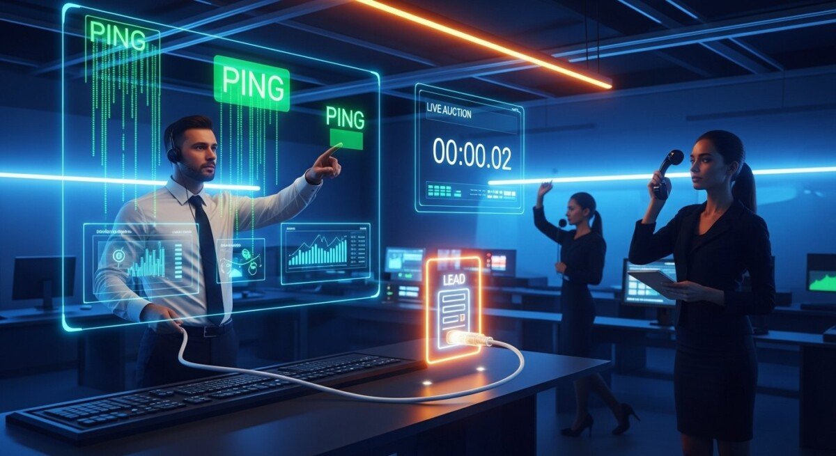real-time lead auction platform speed-to-lead conversion