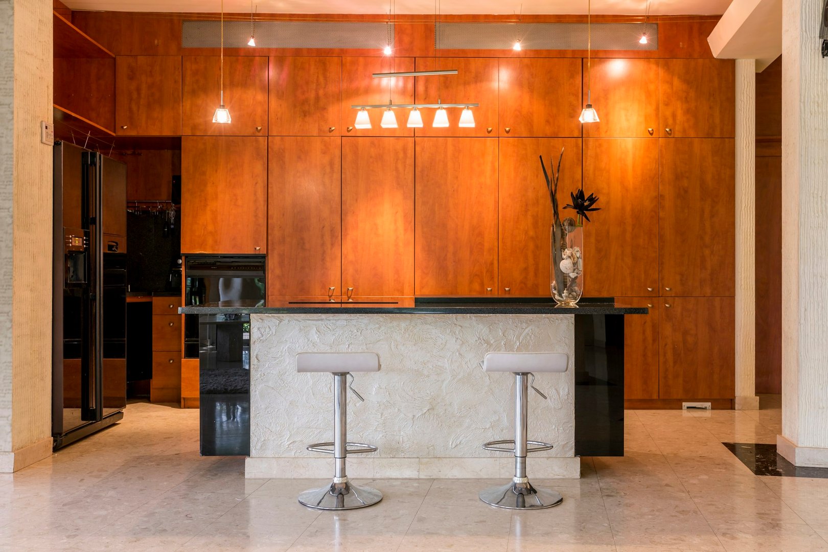 tall wood cabinet