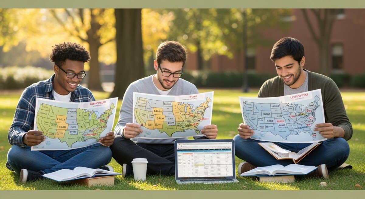 Tuition cost breakdown by state