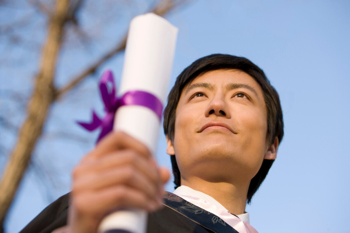 Excited Chinese Graduate