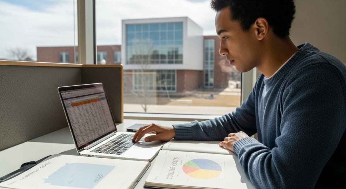 Kansas average cost of attending college