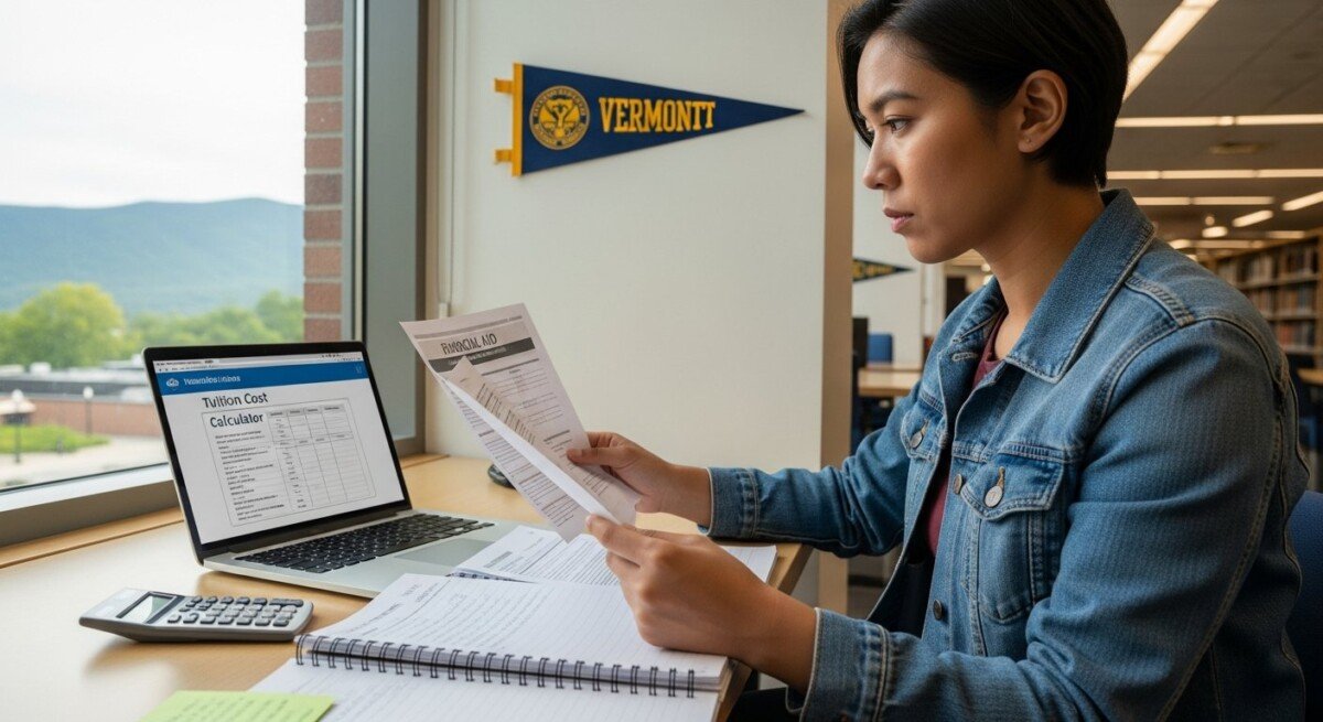 Vermont public university tuition and fee rates