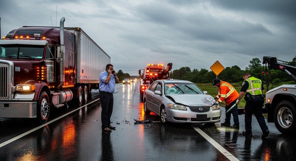 what happens if accident involves truck