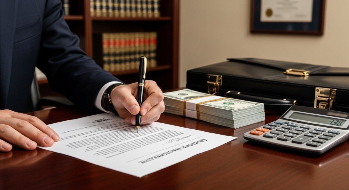 what percentage lawyers take from settlements