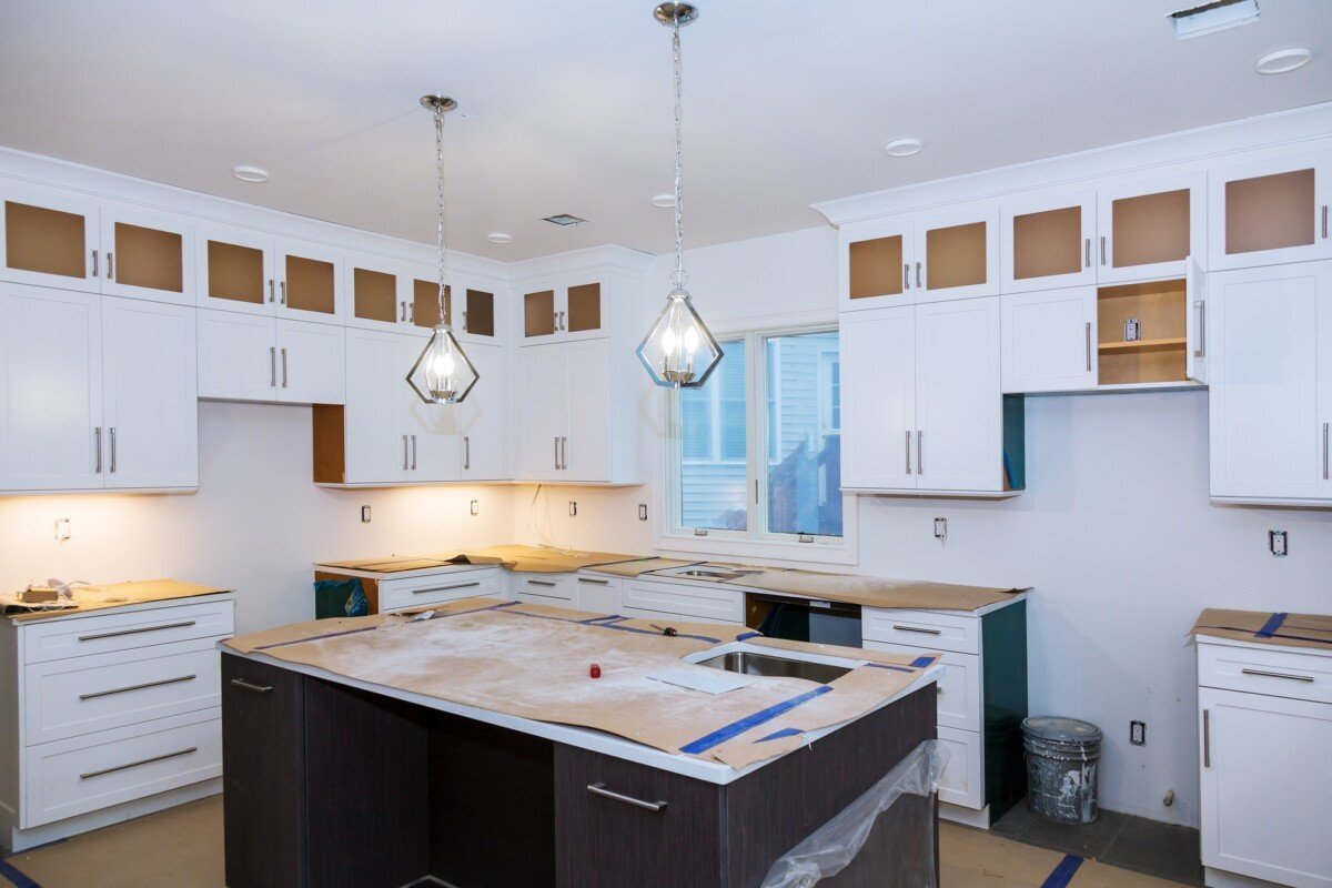 Home Improvement Kitchen Remodel worm's view installed in new kitchen